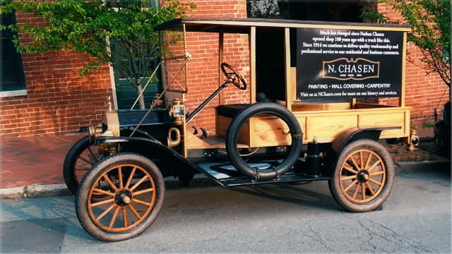 N. Chasen and Son painting and carpentery work van